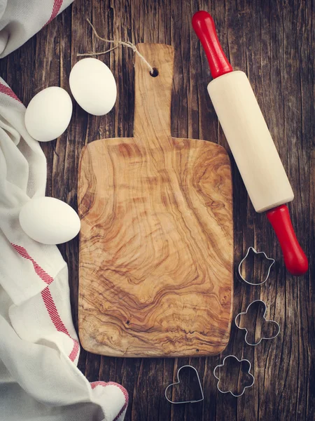 Baking background with copy space — Stock Photo, Image