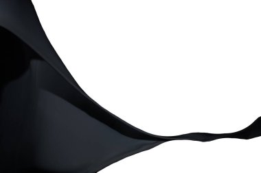 Beyaz arkaplanda siyah boya sıçraması.