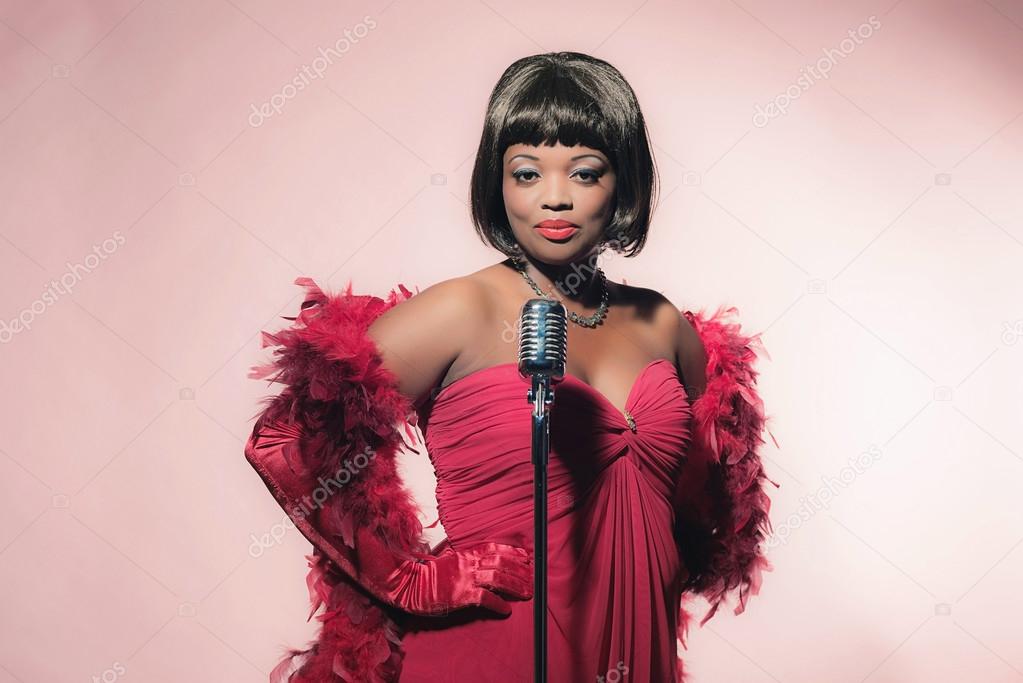Retro 60s female african soul singer