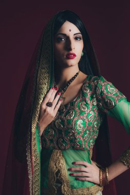 Vintage Bollywood moda kadın