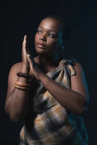 Traditional xhosa woman — Stock Photo, Image