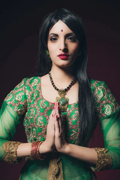 Traditionele Bollywood Mode Vrouw Traditionele Bollywood Mode Vrouw