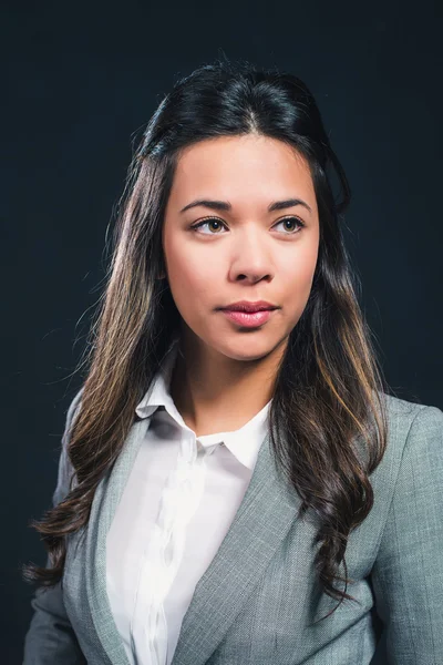 Portrait of mixed race woman — Stock Photo, Image