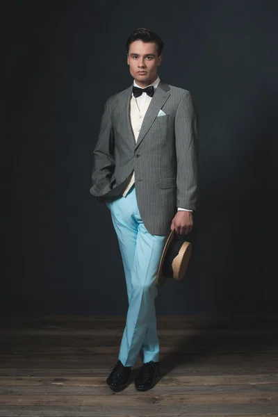 Vintage 1920s fashion man — Stock Photo, Image