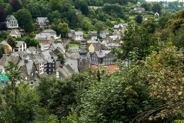 Old Half Timbered Houses Village Valley Hills — Stock Photo, Image