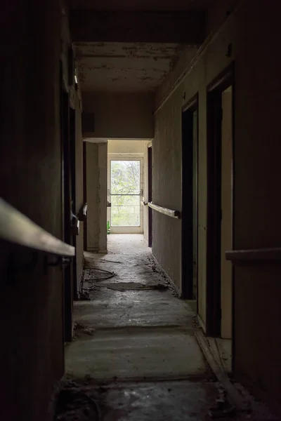 Couloir Sale Dilaté Dans Une Maison Soins Abandonnée — Photo