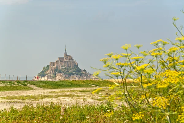 Vista panorâmica do Mont St Michel — Fotografia de Stock