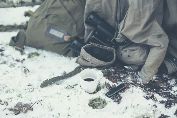 Explorer holmiját a földön — Stock Fotó