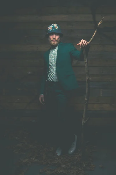 Homem elegante da Idade Média — Fotografia de Stock