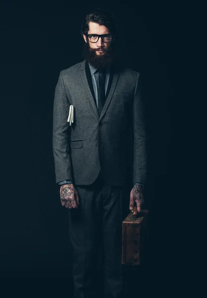 Businessman Holding his Briefcase — Stock Photo, Image