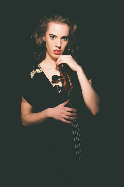 Gorgeous Lady Musician — Stock Photo, Image