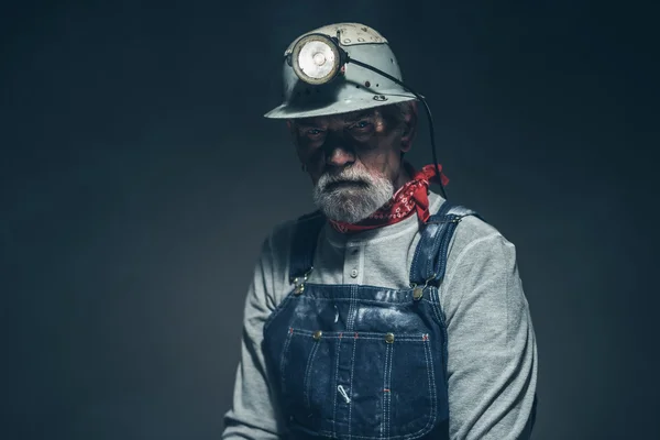 Middelbare leeftijd Mine Worker — Stockfoto