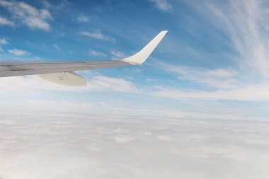 bulutlar havadan görünümü