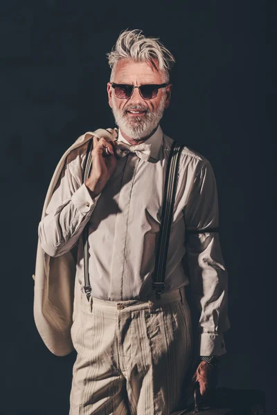 Stylish Bearded Senior Man — Stock Photo, Image