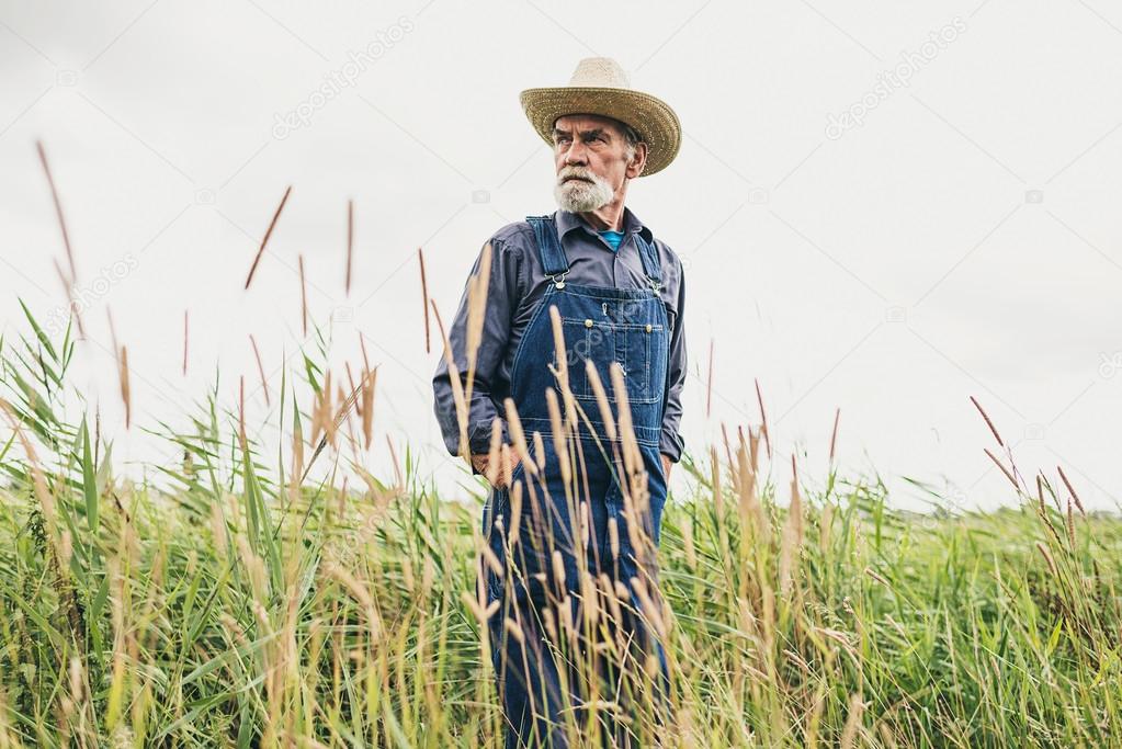 Senior Male Farmer with Hat