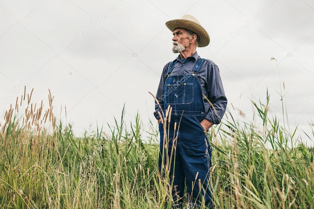 Senior Male Farmer with Hat