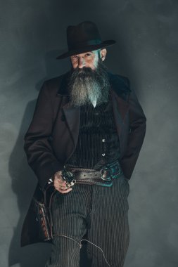 Vintage dolandırıcı çekim silah