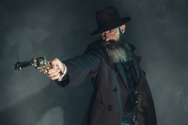 Vintage dolandırıcı çekim silah