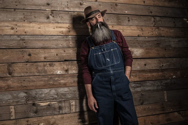 Vintage çalışan adam Sigara