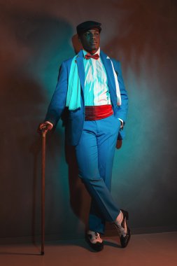 Afro-Amerikan retro adam