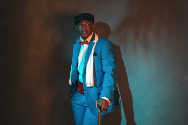 Afro-Amerikan retro adam