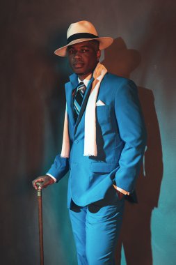 Afro-Amerikan züppe adam