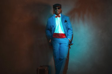 Afro-Amerikan retro adam