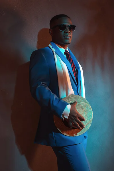 African american retro man — Stockfoto