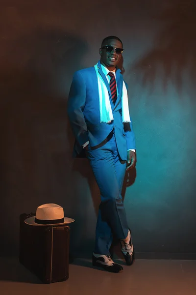 African american retro man — Stockfoto