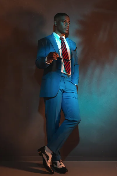 African american retro człowieka — Zdjęcie stockowe