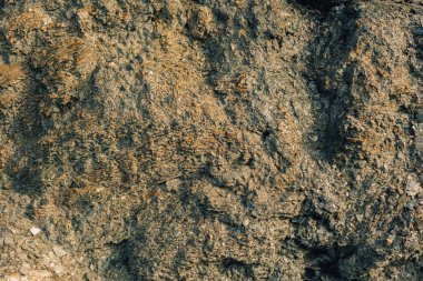 Yıpranmış mineral kaya taşındaki doğal desen. Ayrıntılı çekim.