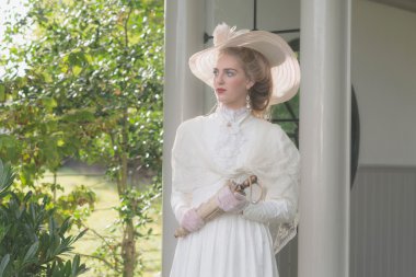 Vintage posh victorian woman