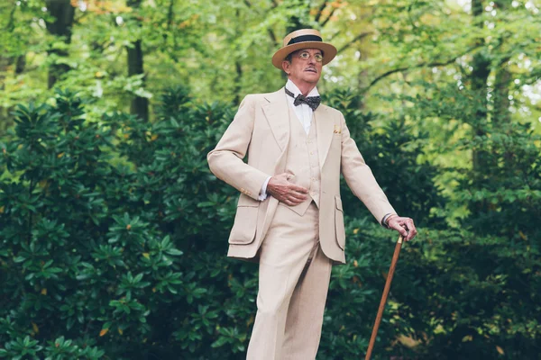 Wealthy senior man in suit — Stock Photo, Image