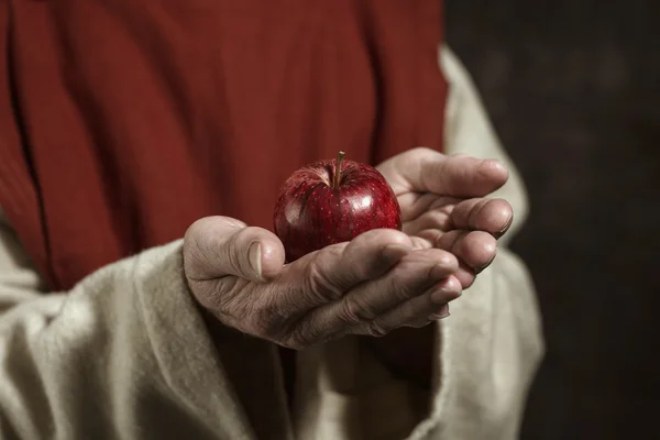 Close-up van monastieke handen — Stockfoto