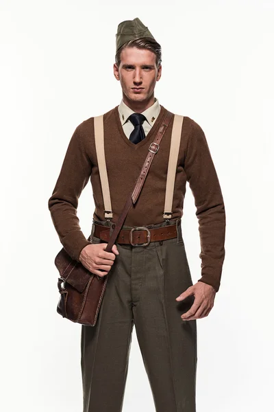 Escoteiro homem de moda uniforme — Fotografia de Stock