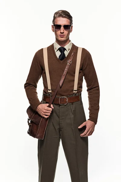 Escultismo hombre de moda uniforme — Foto de Stock