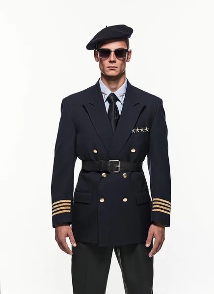 Fuerza aérea uniforme moda hombre — Foto de Stock