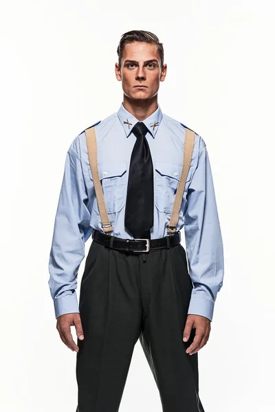 Airforce uniform fashion man — Stock Photo, Image