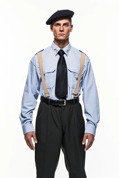 Fuerza aérea uniforme moda hombre — Foto de Stock
