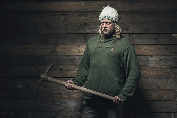 Lumberjack Inverno Moda Homem — Fotografia de Stock