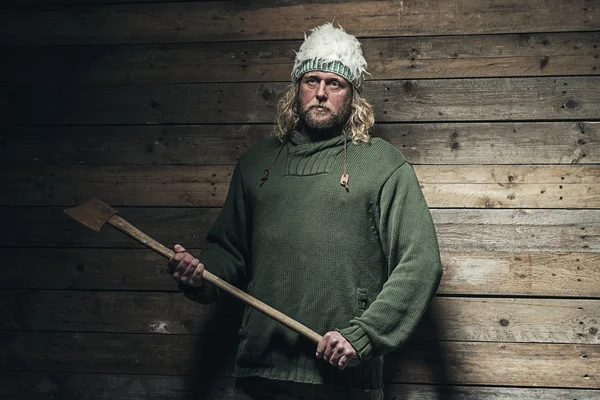 Lumberjack Inverno Moda Homem — Fotografia de Stock