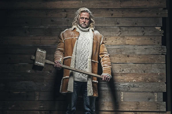 Lumberjack Winter Fashion Man — Stock Photo, Image
