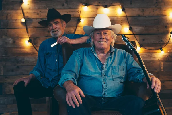 Two  country and western musicians — Stock Photo, Image