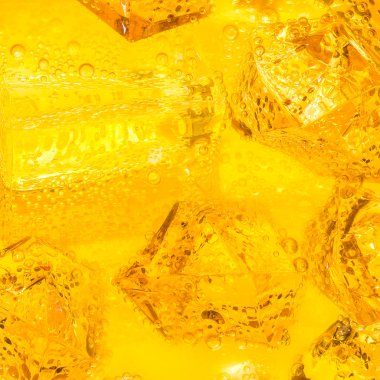 Portakal suyu buz Close-Up