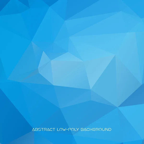 Vektorové abstraktní polygonální modré pozadí — Stockový vektor
