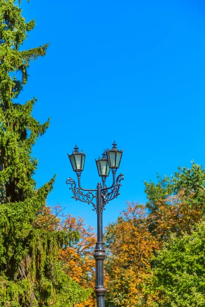 Streetlight in city park — Stock Photo, Image