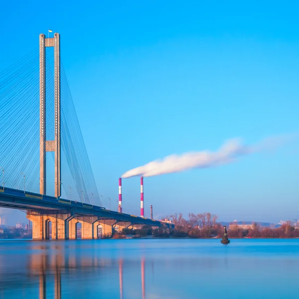 Ponte Sud a Kiev all'alba — Foto Stock