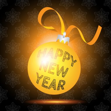 Topu ile vektör Noel tatil arka plan