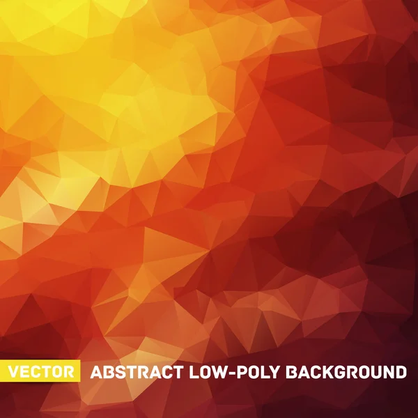 Vecteur abstrait polygonale fond rouge — Image vectorielle