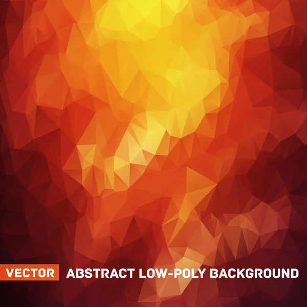 Vector abstracto fondo rojo poligonal — Vector de stock